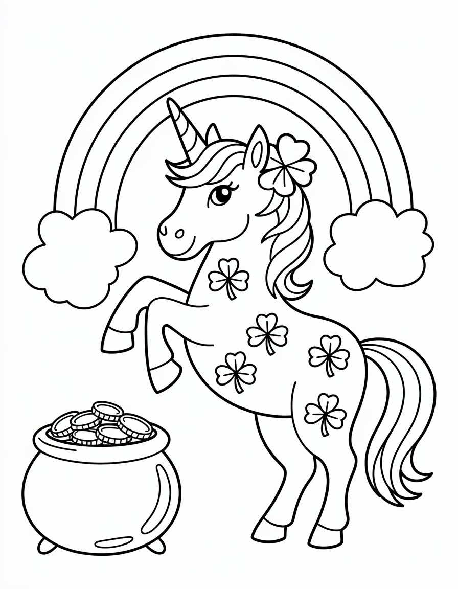 St. Patrick's Day Unicorn